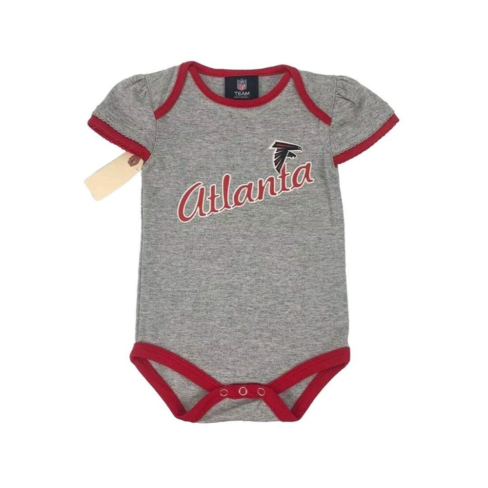 Atlanta Falcons Infant 6-9 Month Gray Bodysuit NFL Team Apparel Kids